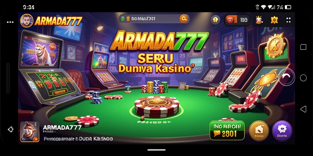 Screenshot utama <strong>ARMADA777</strong> menunjukkan gameplay yang mendebarkan di kasino.
