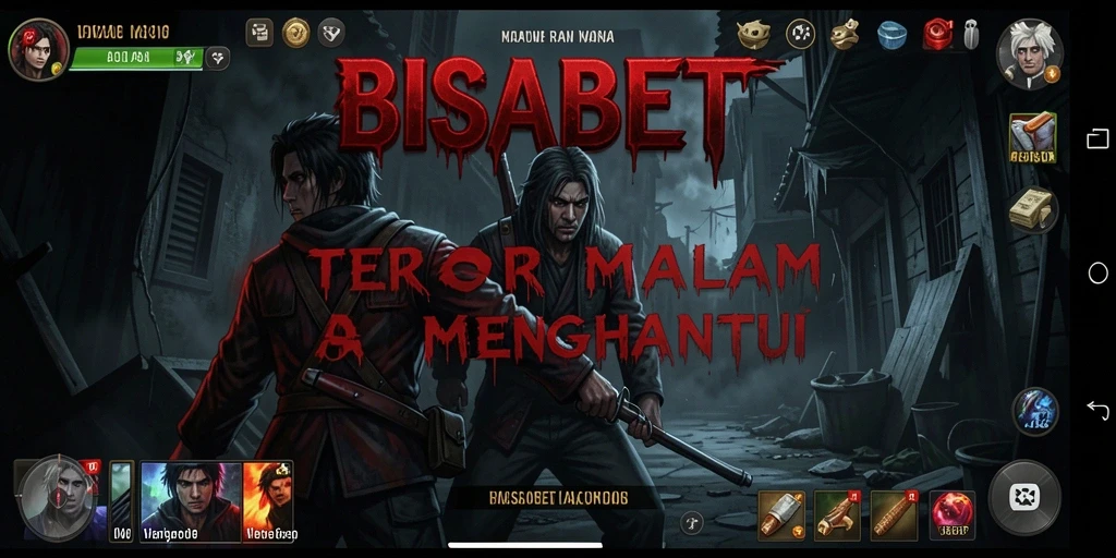 Gameplay mencekam di BISABET saat karakter menjelajahi tempat angker.
