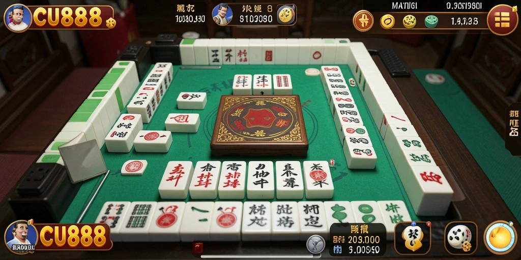 Tampilan gameplay seru di CU888 dengan grafis Mahjong yang menarik.