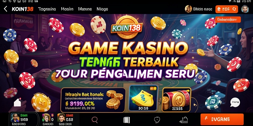 Tampilan gameplay seru dan mendebarkan dari KOIN138 dalam suasana Kasino.