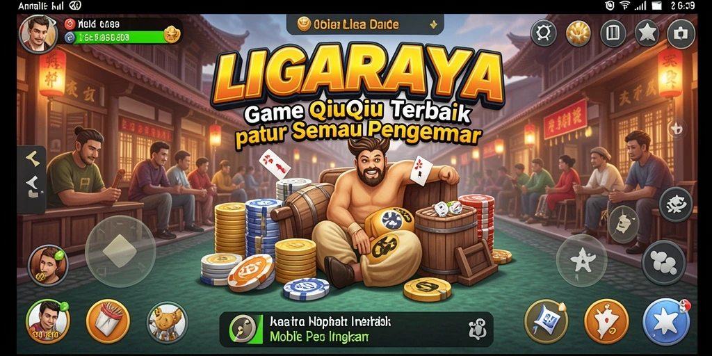 Screenshot gameplay QiuQiu di LIGARAYA yang seru.