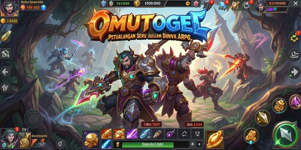 Cuplikan gameplay menegangkan dalam OMUTOGEL ARPG.