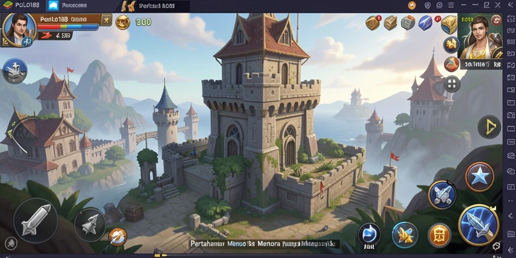Gameplay menara pertahanan yang penuh strategi dan aksi.