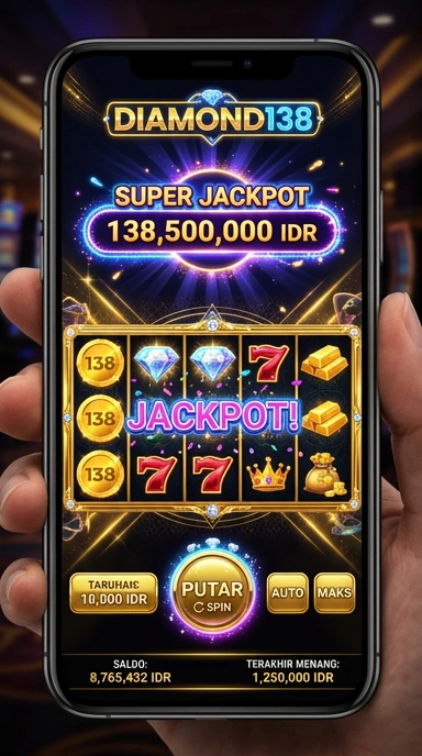 Tampilan utama aplikasi diamond138 dengan akses mudah.